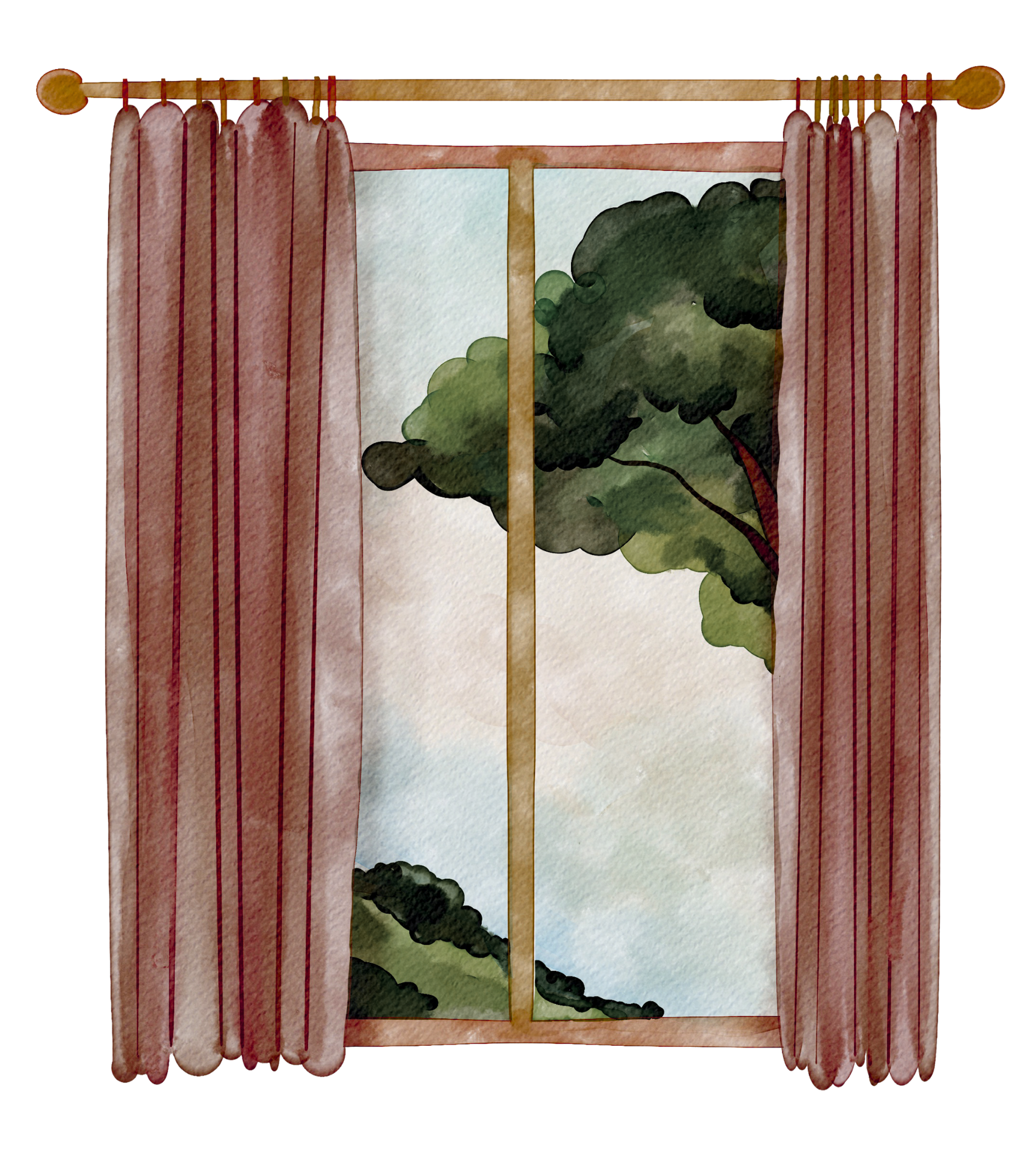 Cozy living room at night with curtains drawn, soft lighting, private and relaxing home environment