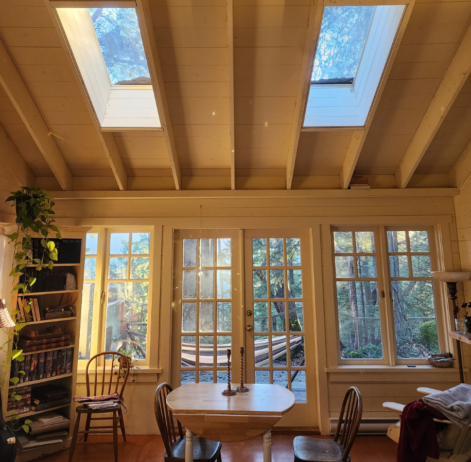 salt spring cabin in the sun